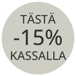 Alennus -15% kassalla tästä tuotteesta