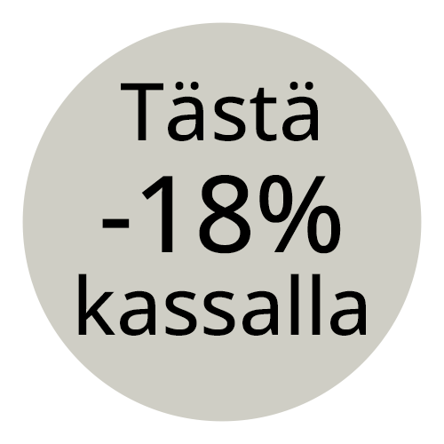 Alennus -18% kassalla tästä tuotteesta