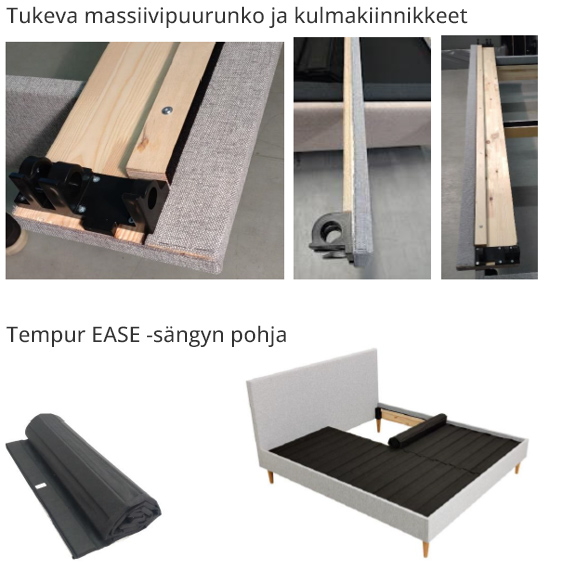 Tempur Ease sängyn runkorakenne